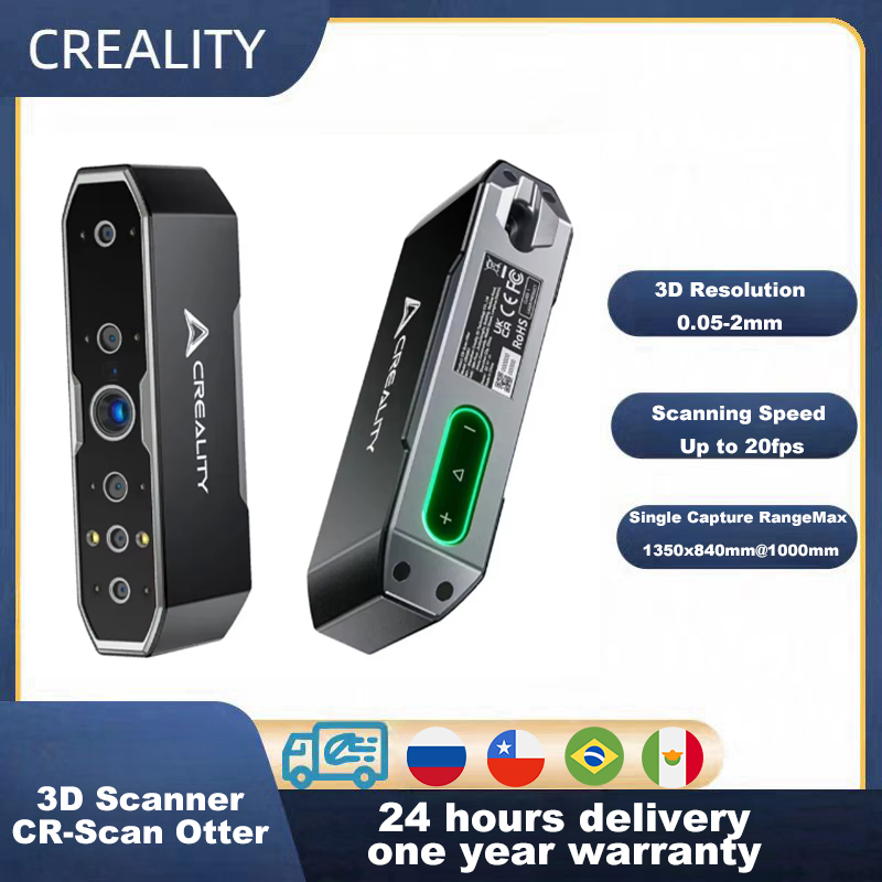 كرياليتي CR-Scan Otter Speed محمول باليد 0.02 مم تتبع مضاد للاهتزاز 20 إطارًا في الثانية مع أربعة عدسات مسح 10-2000 مم