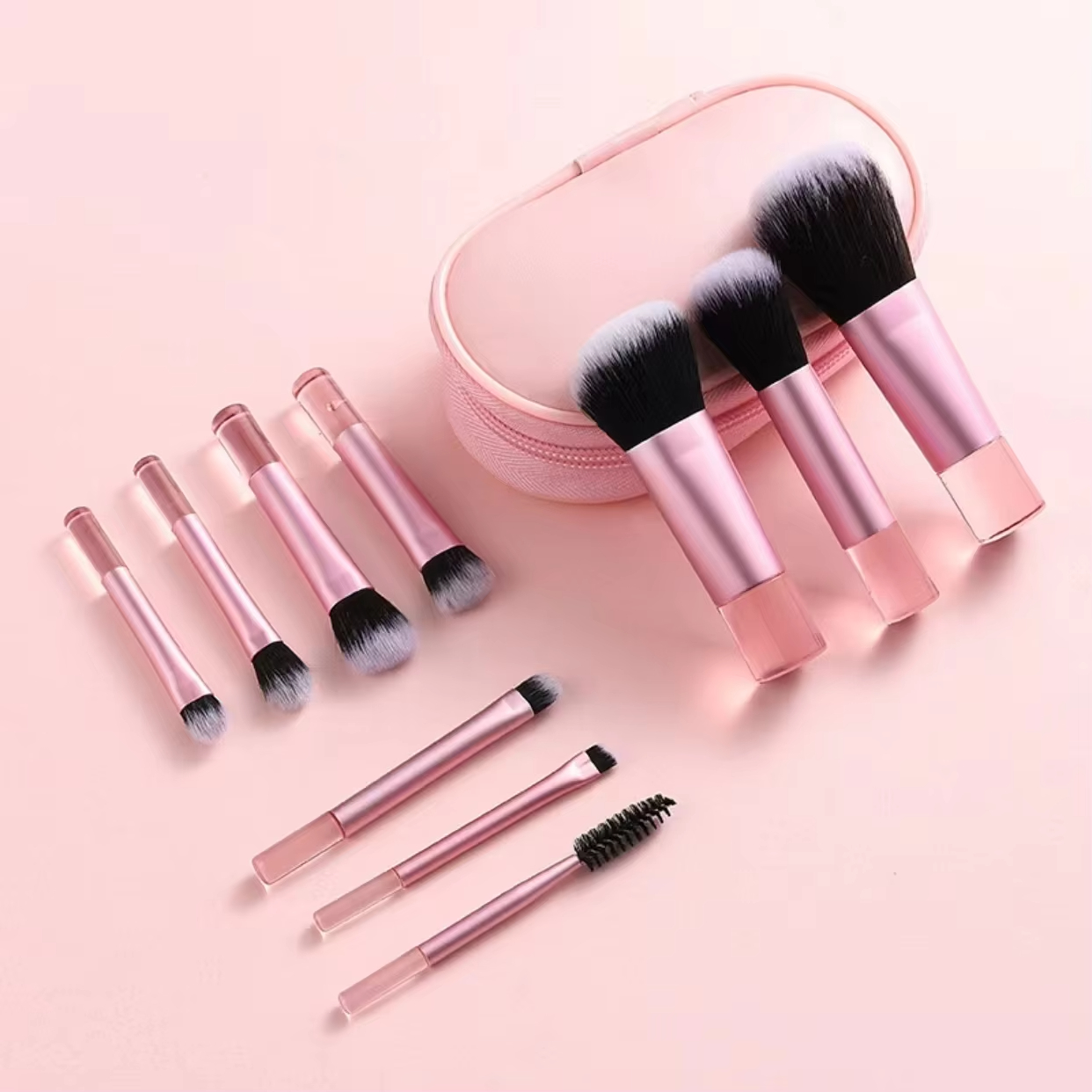10-teiliges Mini-Make-up-Pinsel-Set, tragbar, Reisegröße, in verschiedenen Farben erhältlich