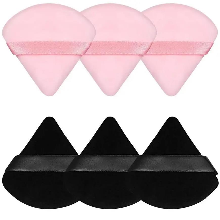 3/5/6 Pcs Dreieck Puderquaste Für Lose Pulver Flüssigkeit Kosmetische Weiche Plüsch Puderquaste Make-Up Foundation Puff make-up-Tool